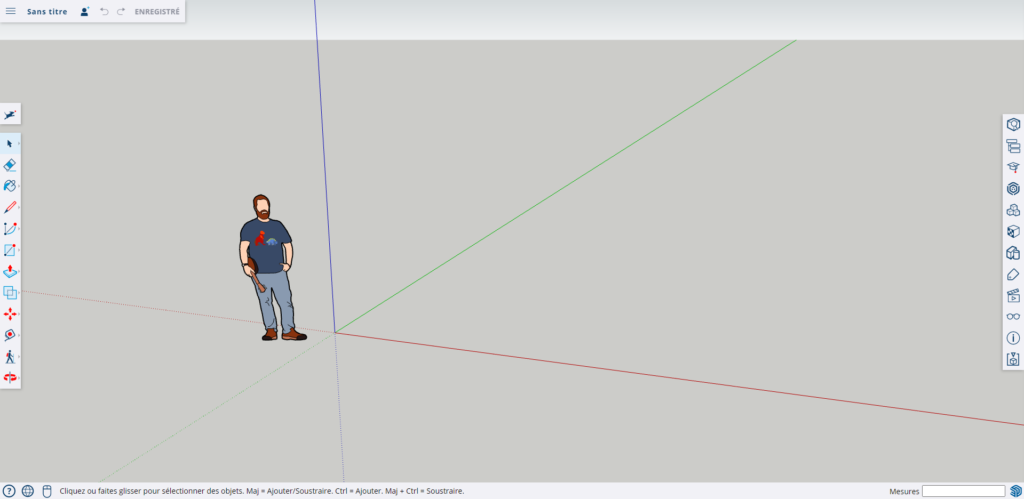 Interface SketchUp Free