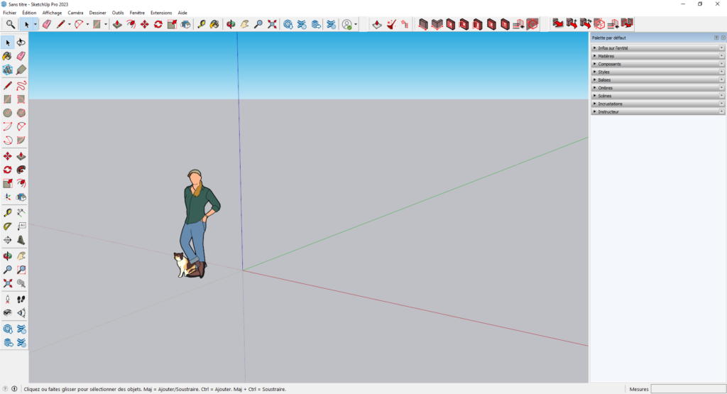 Interface SketchUp Pro 2023